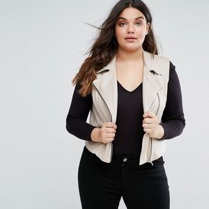 Elvi Biker Vest with printed lining